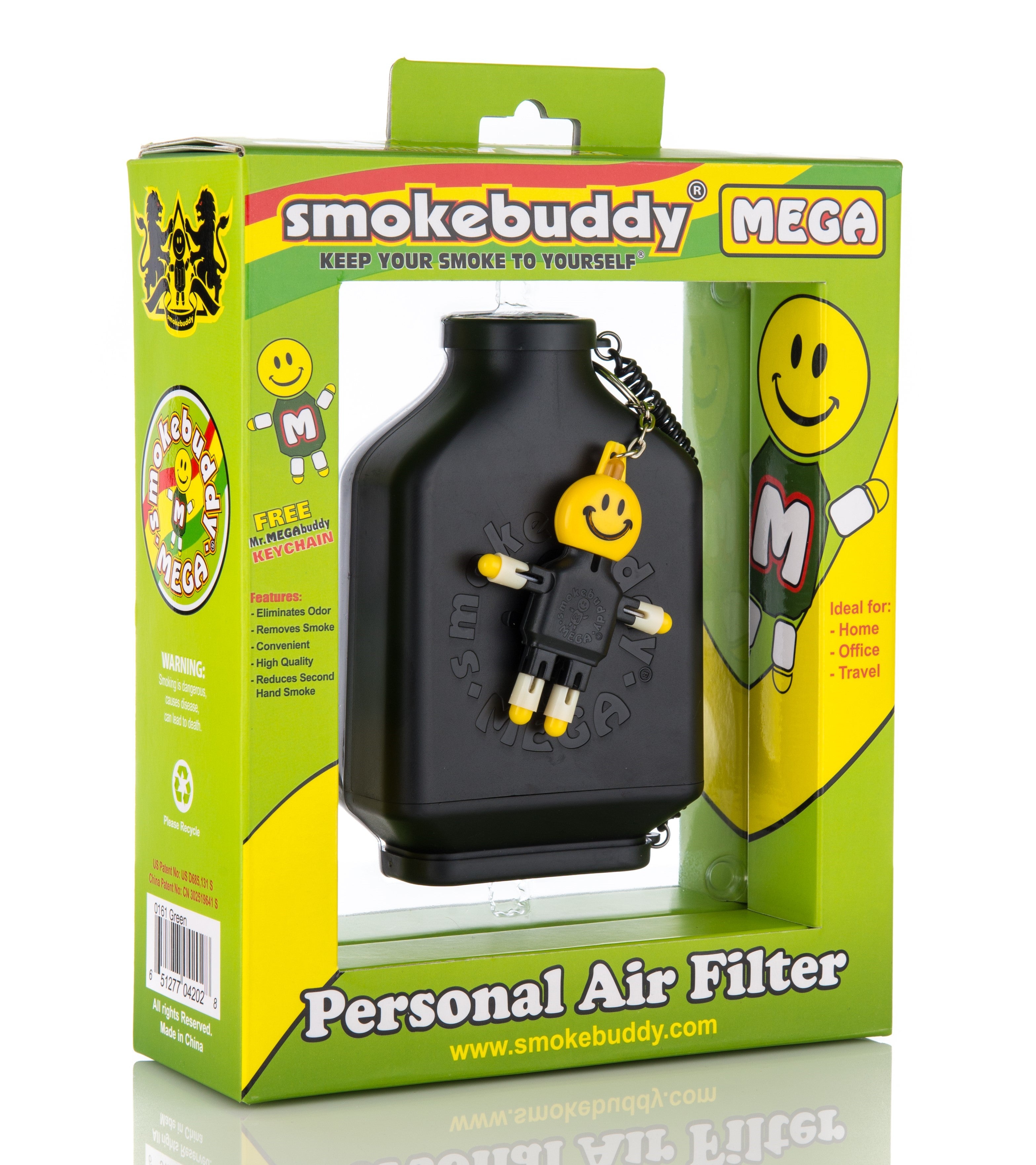 Black Smokebuddy MEGA Personal Air Filter