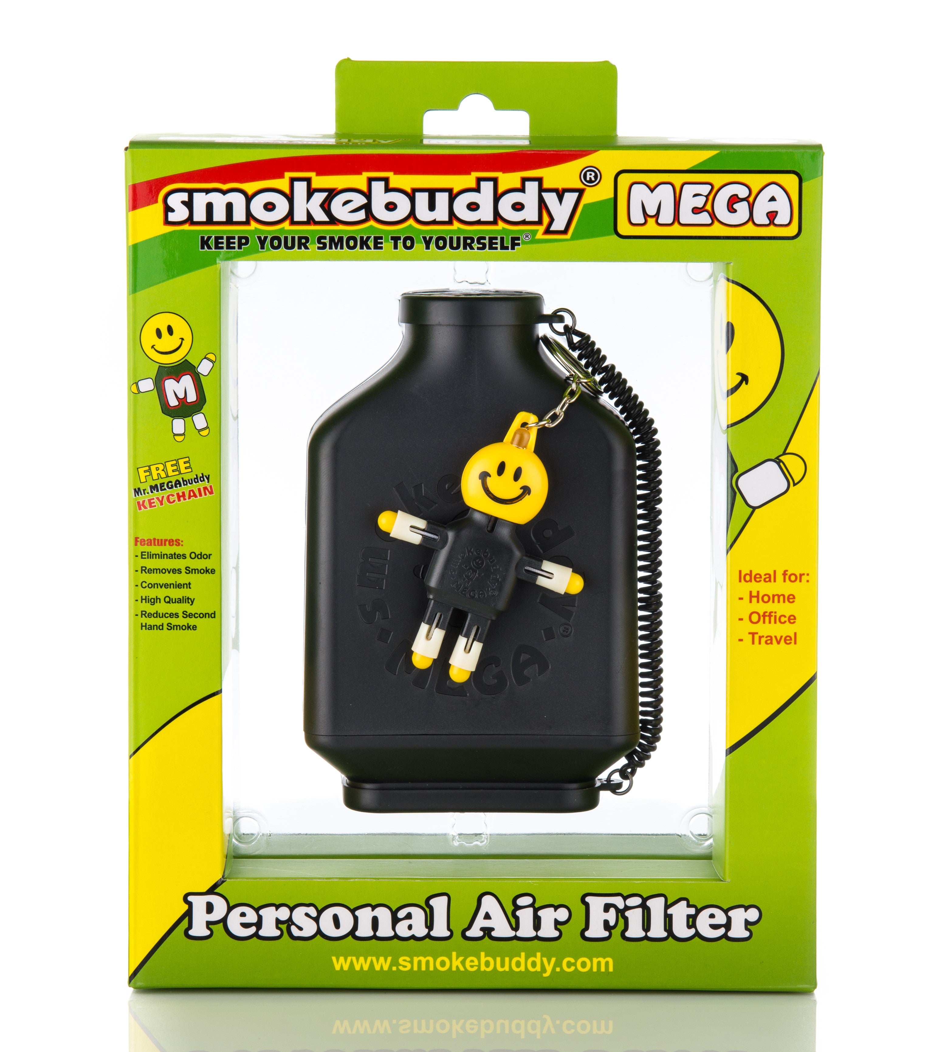 BRAND NEW SEALED BOX SMOKE BUDDY MEGA PERSONAL AIR FILTER, WITH KEYCHA –  DRIPWISH