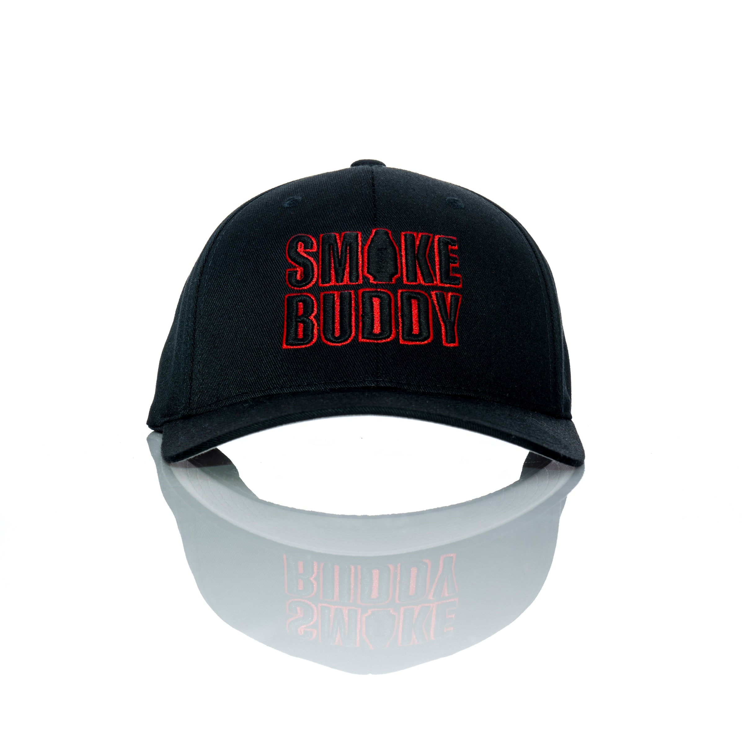 Smokebuddy Black & Red 3D Flexfit Hat