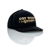 Smokebuddy Wood Flexfit Hat Black