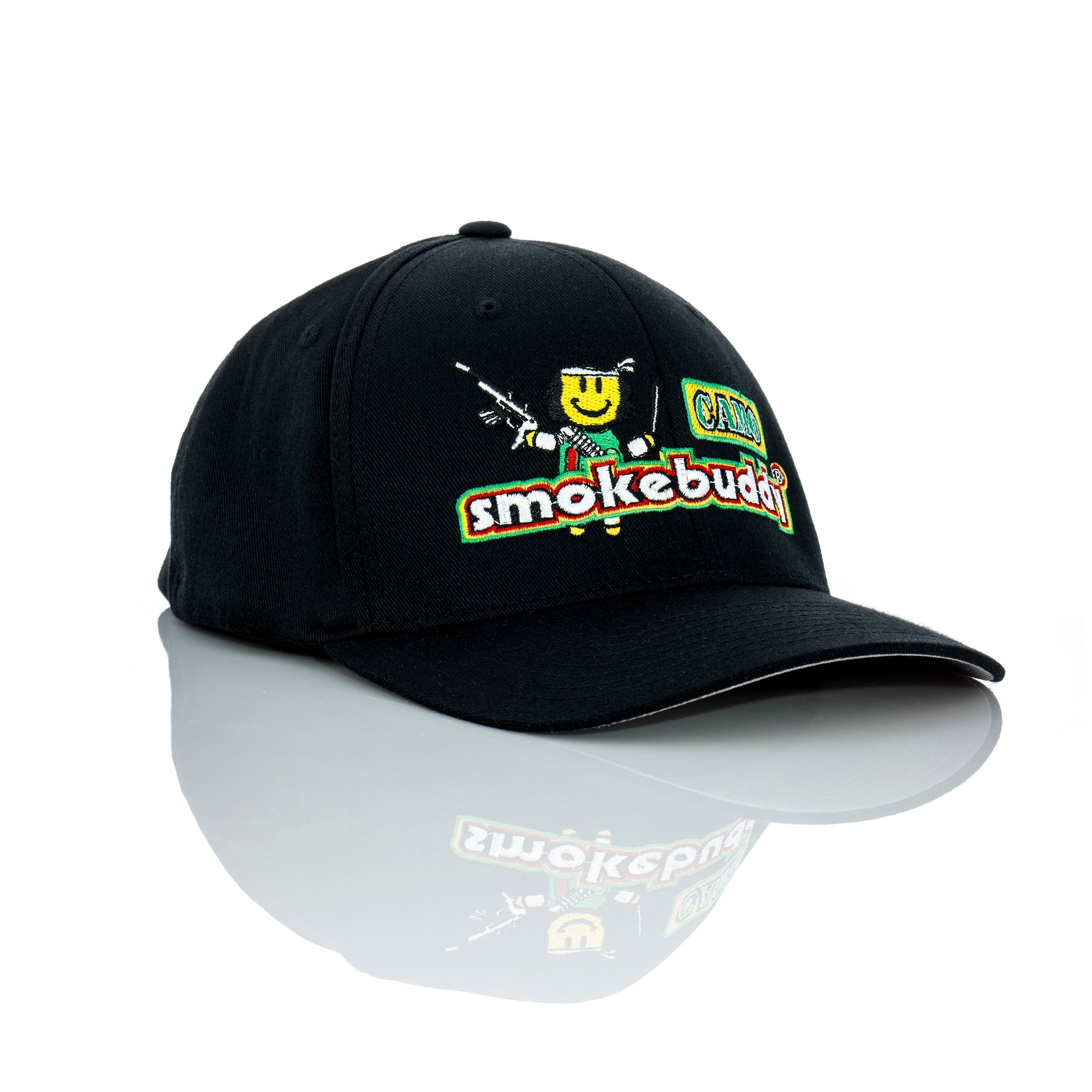 Smokebuddy Camo Flexfit Hat Black