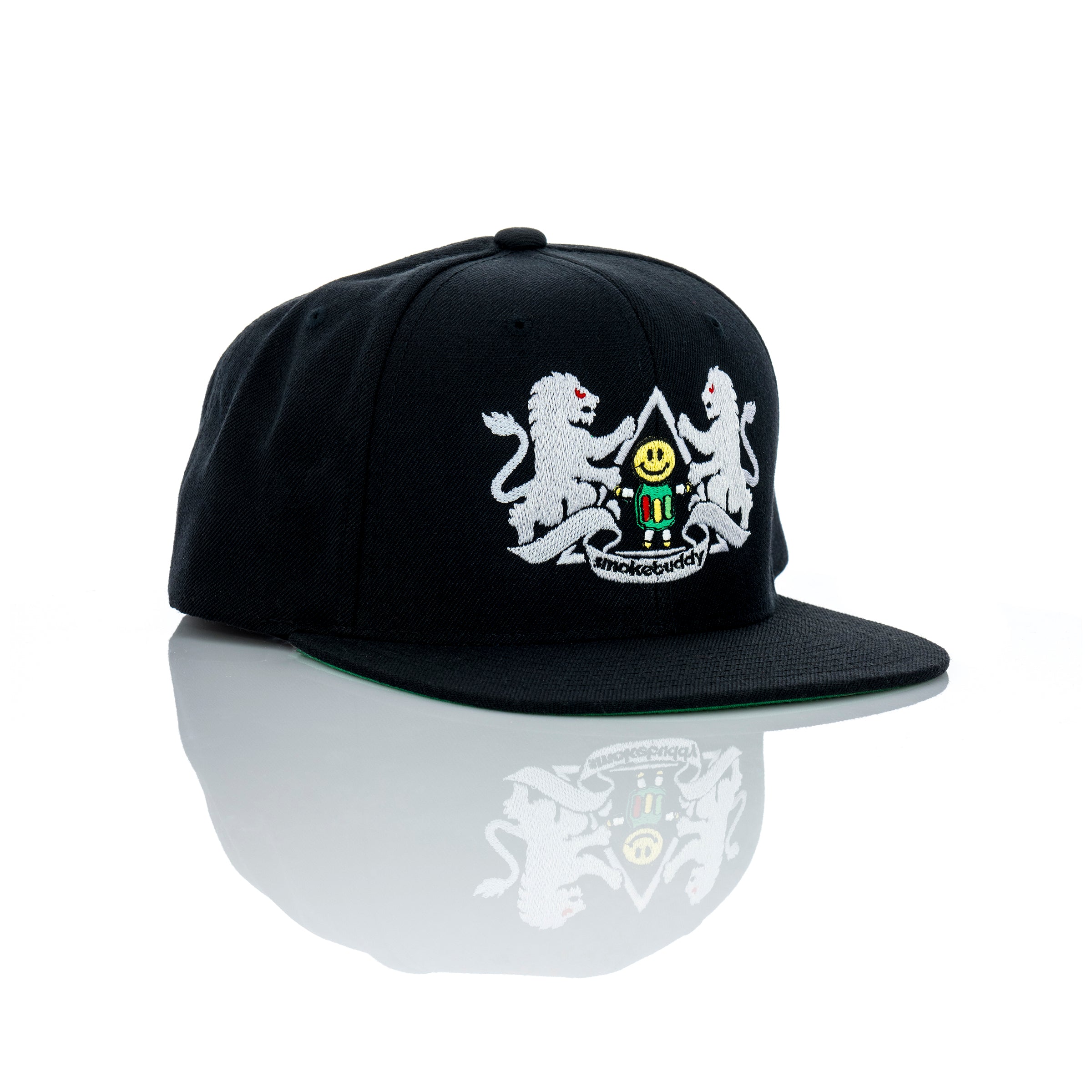 Smokebuddy Crest Snapback Hat Black