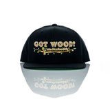 Smokebuddy Wood Snapback Hat Black