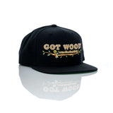 Smokebuddy Wood Snapback Hat Black