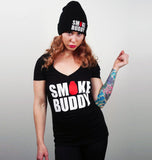 Smokebuddy Woman's Black T-Shirt